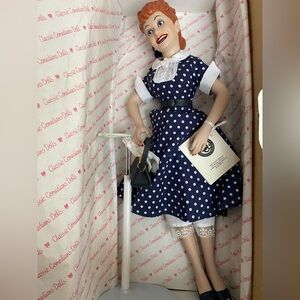 I Love Lucy Lucille Ball Porcelain Doll Vintage Collectible